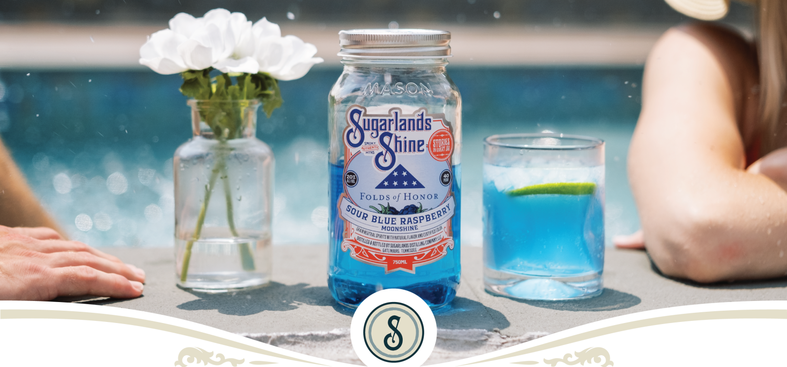Sour Blue Raspberry Moonshine Sugarlands Distilling Company